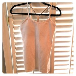 Lululemon white Power Y tank. Size 4.